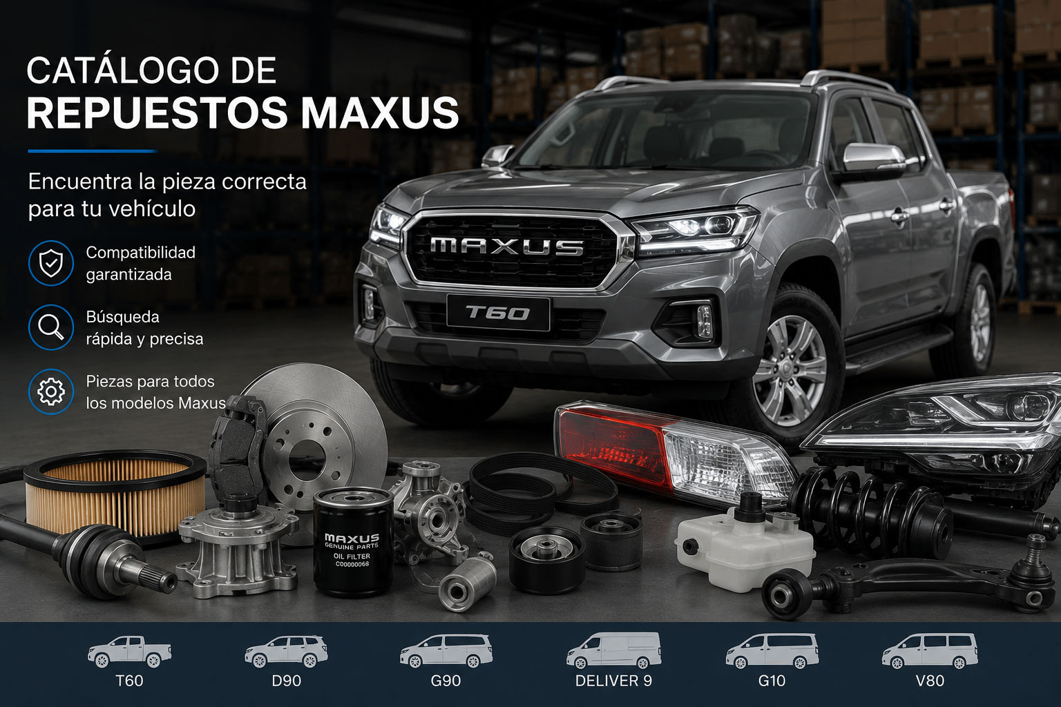 Catálogo de repuestos Maxus